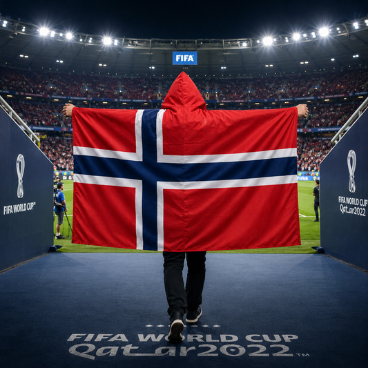 Football Match Fan Cape Poncho with Country Flag Design