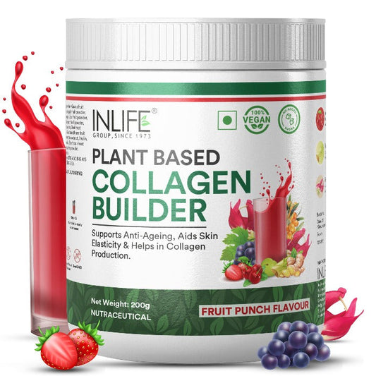 INLIFE Vegan Plant Based Collagen Powder Supplement Women & Men - 200 gms