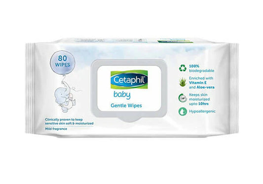 Cetaphil Baby Gentle Wipes -80 wipes