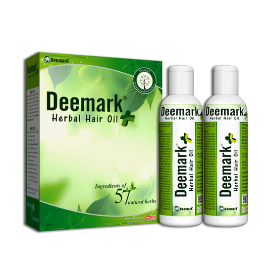 Deemark Hair Oil Plus for Hair Growth & Thickness - 200 ml (Pack of 2)