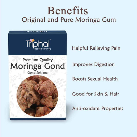 Triphal Moringa Gum - Gond Sohjana - Phool Supari