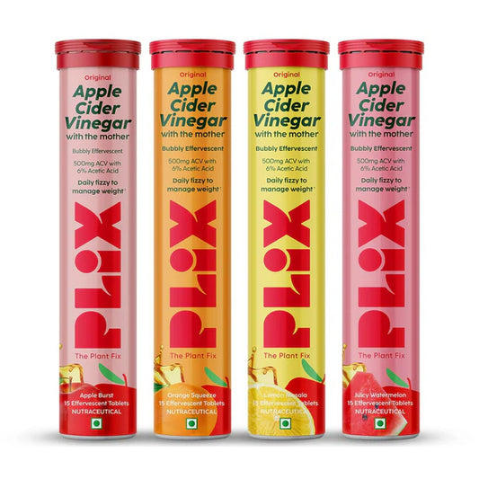 PLIX The Plant Fix Apple Cider Vinegar Effervescent Tablet