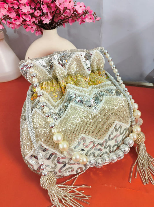 Golden Bridal Potli Bag