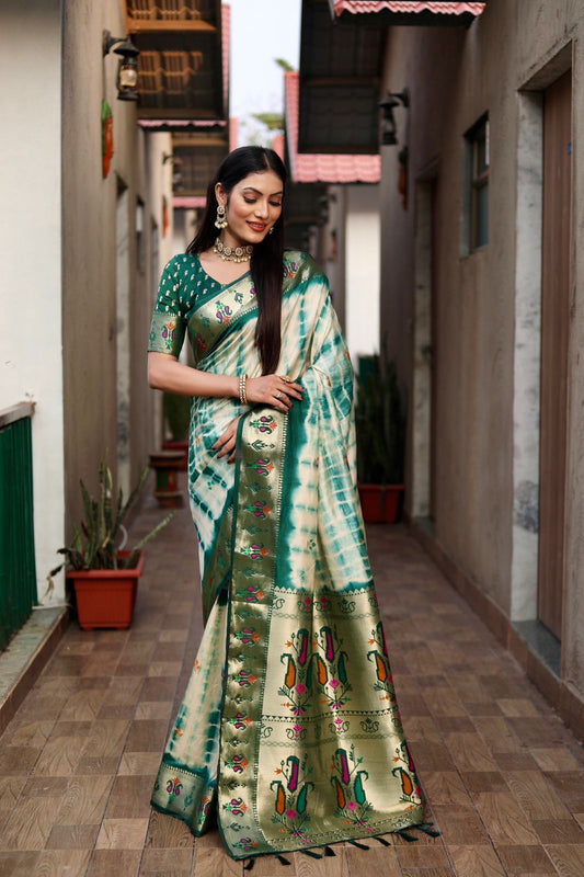 Paithani Silk Saree With Blouse