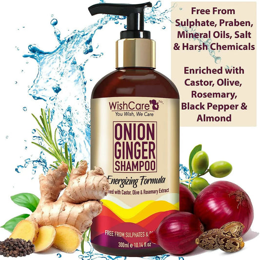 Wishcare Onion Ginger Shampoo -300 ml