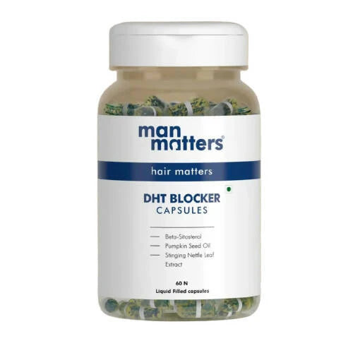 Man Matters DHT Blocker Capsules, For Anti Hair Fall -60 caps