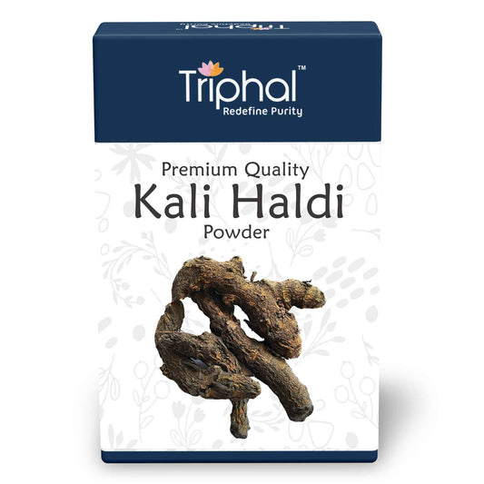 Triphal Kali Haldi Powder - Organic Black Turmeric Powder