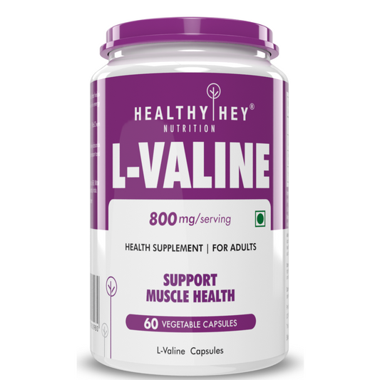 Healthyhey L-Valine- 60 Vegetable Capsules