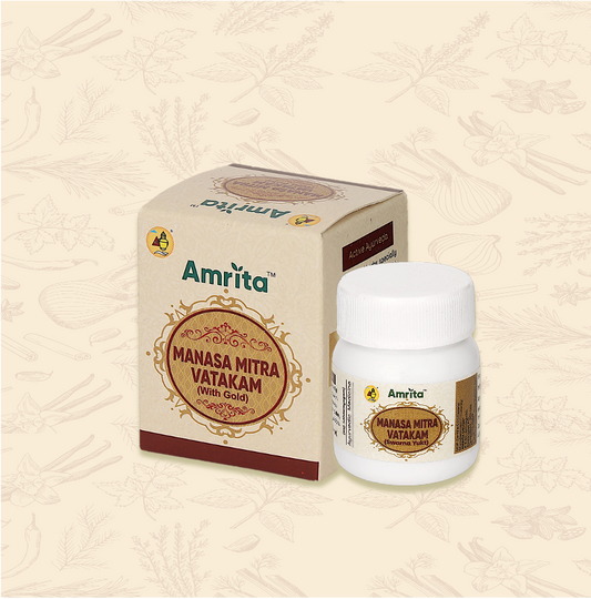 Amrita Manasamitra Vatakam Tablets (With Swarna Yukt) -30 Tablets