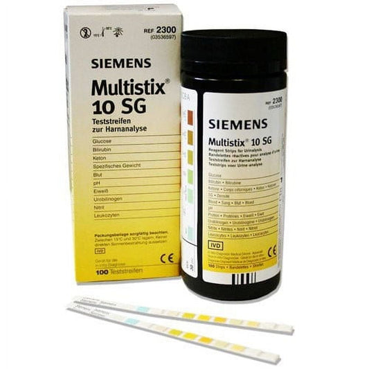 SIEMENS Multistix 10 SG Urine Reagent Strip - Box of 100