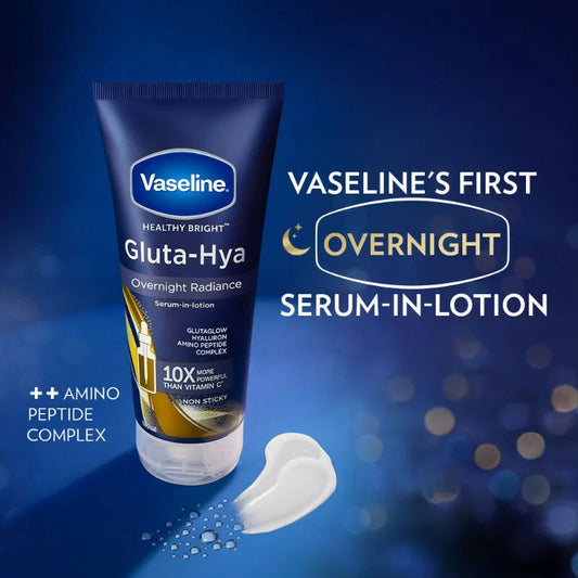 Vaseline Gluta-Hya Flawless Glow & Overnight Radiance Combo-200ml