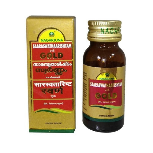 Nagarjuna Ayurveda Saaraswathaarishtam With Gold - 25 ml