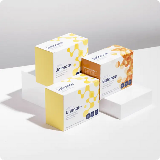 Unicity Unimate Lemon Flavor-2  Balance Orange Flavor-1 30 60 pack