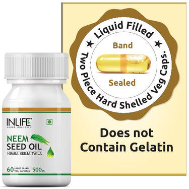 INLIFE Neem Seed Oil Supplement - 60 tabs