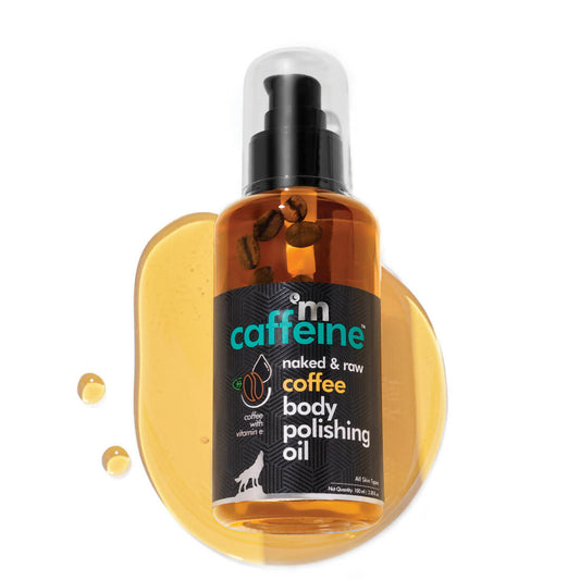 mCaffeine Raw Coffee Body Polishing Oil - 100 ml