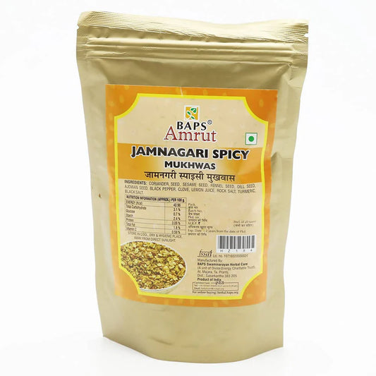 BAPS Amrut Spicy Jamnagari Digestive Mukhwas – 200g