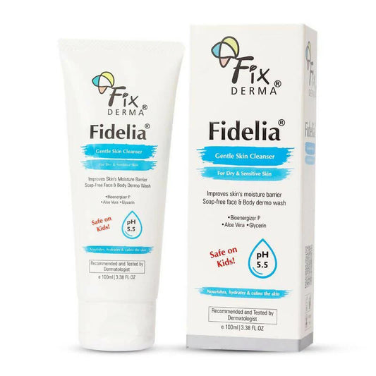 Fixderma Fidelia Gentle Skin Cleanser For Dry & Sensitive Skin -100 ml