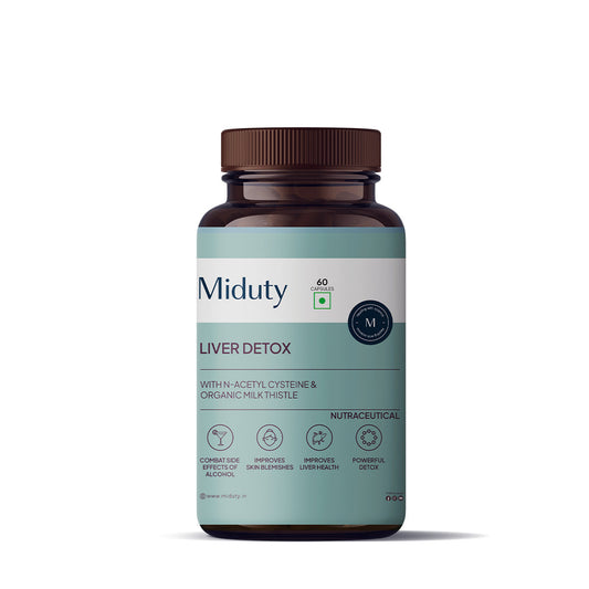 Miduty By Palak Notes Liver Detox Capsules - 60 Caps