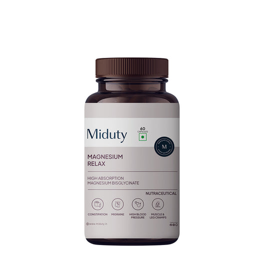 Miduty By Palak Notes Magnesium relax Capsules - 60 Caps