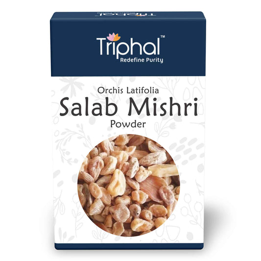 Triphal Salab Mishri Powder – Salam Misri Churn – Orchis Latifolia