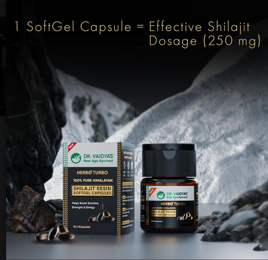 Vaidya's Shilajit Resin Softgel Capsules - 30 Cap