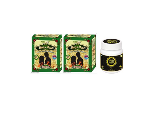 Shan e Mard Special Prash Pack of 2 and Golden Knight Capsules - 125 gms