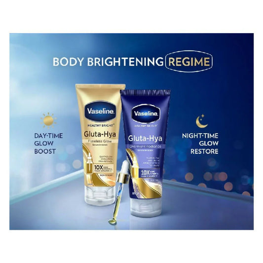 Vaseline Gluta Hya/ Serum Dewy Radiance/Overnight Radiance-Combo -200ml