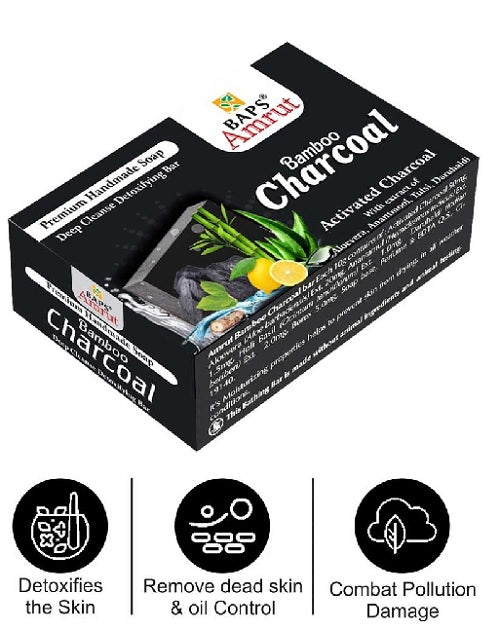 BAMBOO CHARCOAL SOAP -100 GM