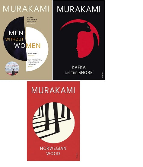 Murakami 3 books set .... Kafka on the Shore +  NORWEGIAN WOOD + Men Without Women ... paperback