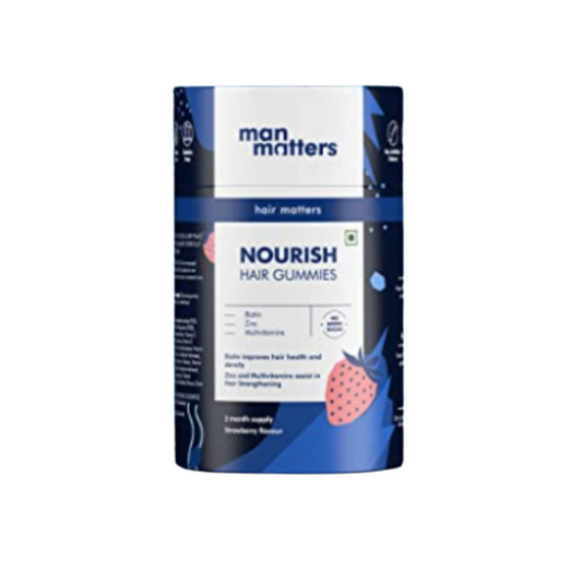 Man Matters Biotin Nourish Hair Gummies (Sugar Free) - Strawberry Flavor