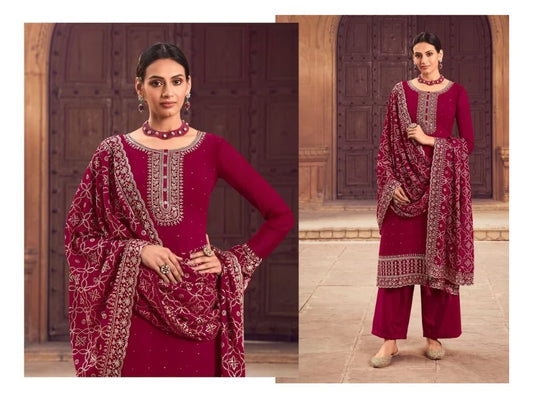 Heavy Blooming Georgette, Heavy Sequence Work  Salwar Kameez With Dupatta