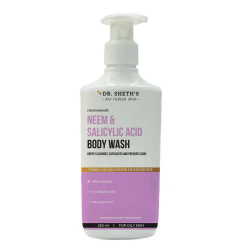 Dr. Sheth's Neem & Salicylic Acid Body Wash -250 ml