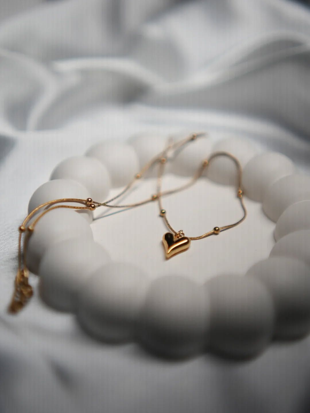 Gold Heart Pendant Necklace | Stainless Steel Anti-Tarnish Jewelry