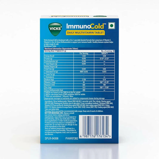 Vicks ImmunoCold Daily Multivitamin Tablets -30 tabs