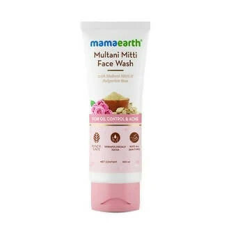 Mamaearth Multani Mitti Face Wash With Multani Mitti & Bulgarian Rose -100 ml