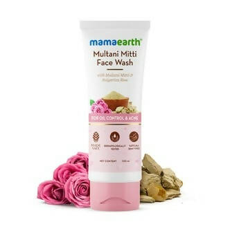 Mamaearth Multani Mitti Face Wash With Multani Mitti & Bulgarian Rose -100 ml