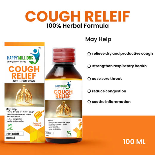 HappyMillions Cough Relief Syrup - 100 ml