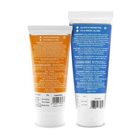 1 % Salicylic Acid Gel Daily Face Wash :-100 ml 1% Hyaluronic Sunscreen Aqua Gel :-80 gm