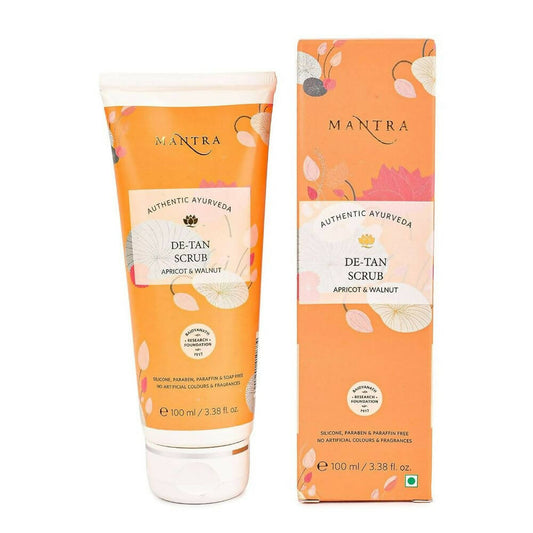 Mantra Herbal De-Tan Scrub Apricot & Walnut -100 ml