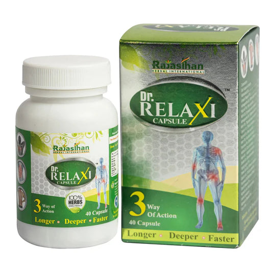 Dr Relaxi Herbal Capsules for Joints Pain and Arthritis - Pack of 2 (Each of 40 Cap)