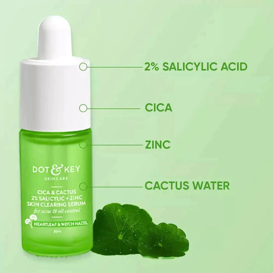 Dot & Key 2% Salicylic + Zinc Acne Busting Face Serum For Acne & Oil Control -30 ml