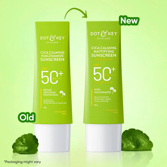 Dot & Key Cica + Niacinamide Face Sunscreen SPF 50 PA+++ -50 gm