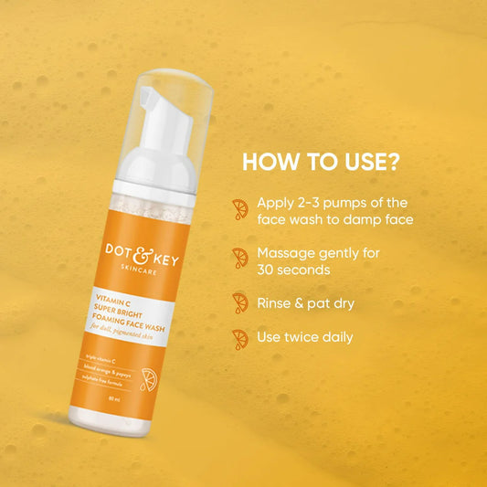 Dot & Key Vitamin C Super Bright Foaming Face Wash -80 ml