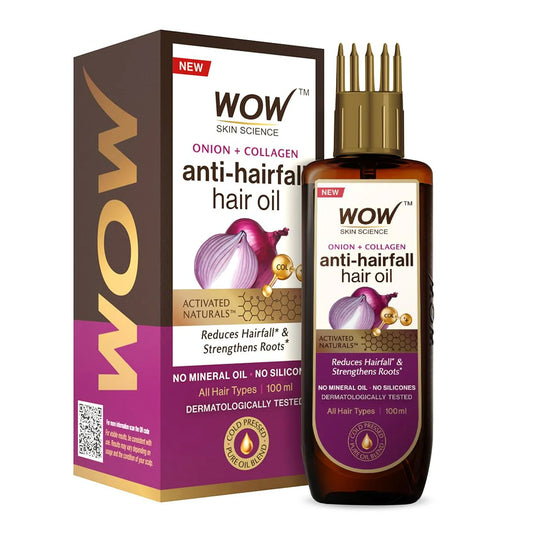 Wow Skin Science Onion Black Seed Hair Oil-100 ml