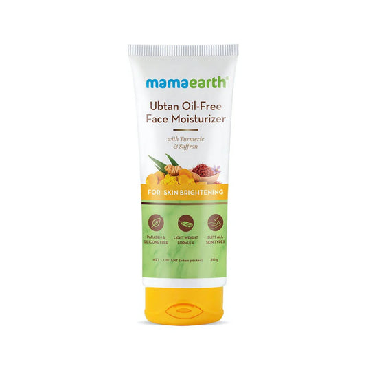 Mamaearth Ubtan Oil-Free Face Moisturizer with Turmeric & Saffron -80 ml