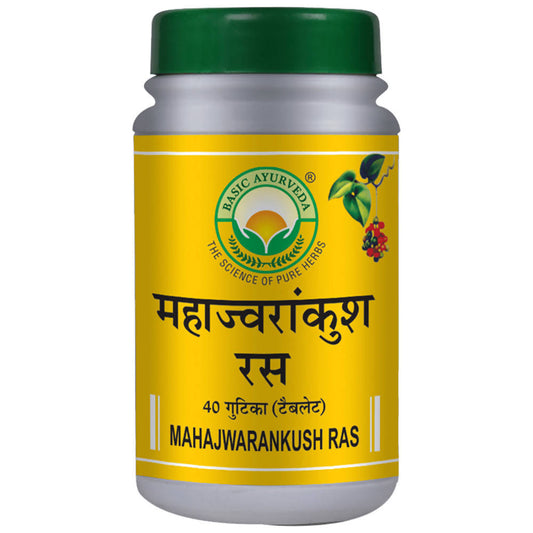 Basic Ayurveda Mahajwarankush Ras Tablet -40 Tablets