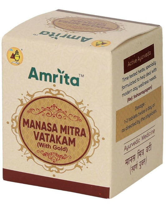 Amrita Manasamitra Vatakam Tablets (With Swarna Yukt) -30 Tablets