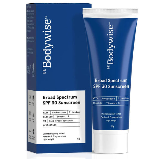 BeBodywise Broad Spectrum SPF 30 Sunscreen Cream -50 gm