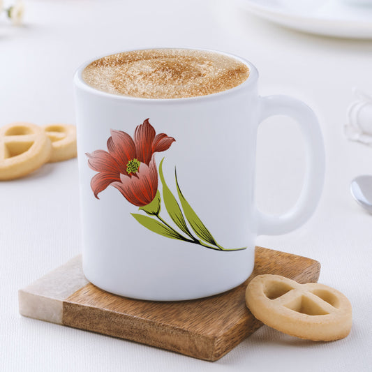 Larah by Borosil Red Iris Mug