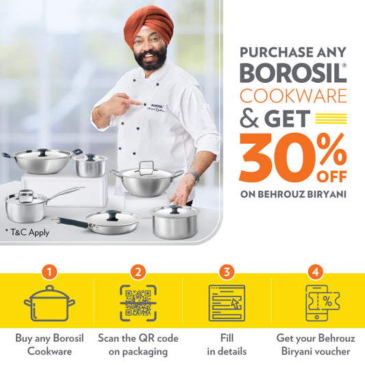 Borosil Granito Cookware Set, 4 pc